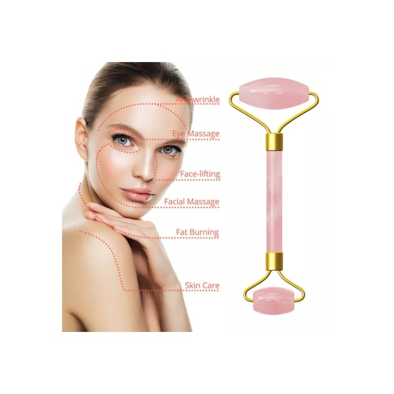 Jade Roller and Gua Sha Set Anti Aging Black Gold