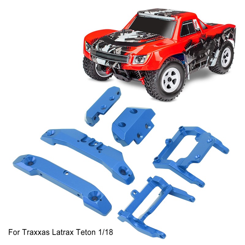 RC 1/18 Bumper Replacement Aluminum Alloy RC Front Rear Bumpers