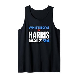 White Boys for Kamala Harris & Tim Walz - Vote President '24 Tank Top