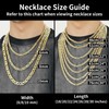ChainsHouse Men 18K Gold Plated 6mm Wide Byzantine Link Chain