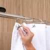 Hermosa Collection Decorative Star Fish Chrome Shower Curtain Hooks -