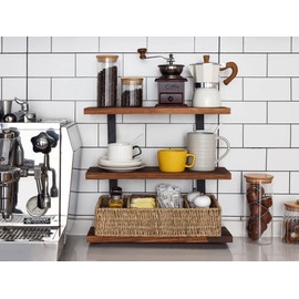 StorageWorks Small Wicker Basket for Organizing with 4-Section, Natural Seagrass Storage Baskets with Dividers for Pantry Shelves, 2-Pack