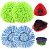 Hezane 2 Microfiber Mop Head Refills and 2 Chenille Mop
