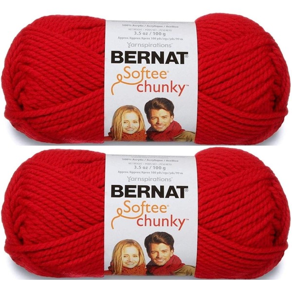 Bernat Softee Chunky Yarn, 3.5 Oz, Gauge 6 Super Bulky,