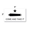 3x5 Come and Take It Sticker 3-Pack Made with Durable