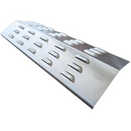 Koch #21 High Quality Flame Distributor 430 x 160 mm for Gas Grill - Flame Plate Burner Cover Drip Protection - Stainless Steel V2A Thickness 1.25 mm, 750 g Solid Quality Made in Germany