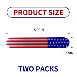 1 Pack 2 Pcs USA American Metal Flag Auto Fender Emblem Decal,Car Badge Car Stickers for Most Cars, Trucks, Suvs Multicoloured