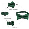 Alizeal Banded Adjustable Length Pre-tied Boy's Bow Tie, Dark Green