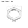 PATIKIL 10pcs M16 x 1.0 Steel Hex Nuts Metric Thread