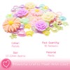 80 Mix Pastel Shabby Chic Resin Flatbacks - Delicate Embellishments