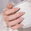 SEMTIM Nail Tips, 30 Pieces, Medium Short, Round False Nails,