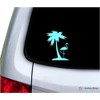 Southern Sticker Company Flamingo one Palm Tree 3.9x5.2 inches Beach