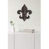 Lulu Decor, Cast Iron 14" Fleur De Lis Decoration Plaque