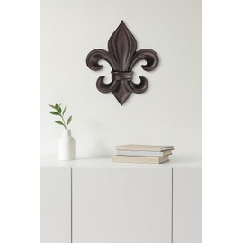 Lulu Decor, Cast Iron 14" Fleur De Lis Decoration Plaque