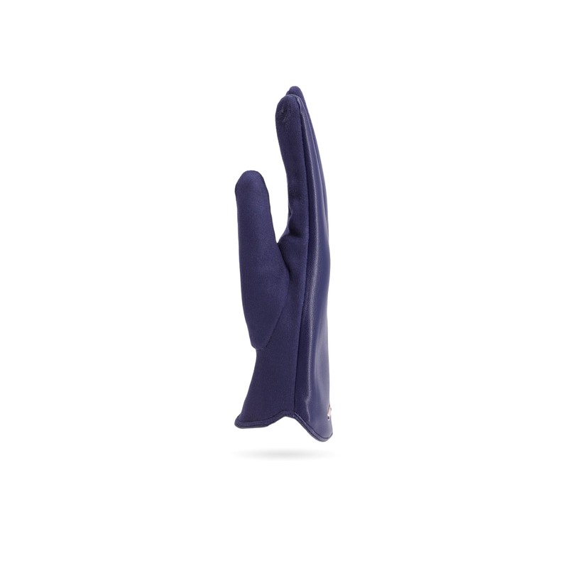 QUEEN HELENA Warm Elegant Winter Gloves for Women G22-4, blue