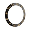Ceramic Watch Bezel Ring Black Base Gold Digit Watch Bezel