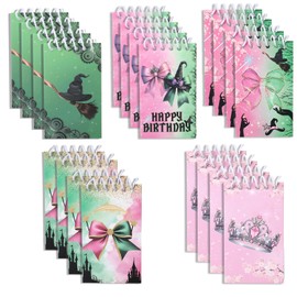 10pcs Mini Notebooks for Kids, Cute Witch Birthday Party Favors Decorations Notebook, Spiral Magic Note Pad Notepads for Kids Party Favors Memo, Ladies Party Favors Wizard School Party Kit Decorate