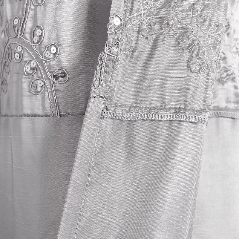 Lush Decor Maria Shower Curtain, 72" x 72", Gray &