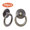 Dokpav 10 Pcs Ring Pull Handles Knobs, Antique Drawer Handles