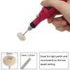 HIPOGT 100 Pcs Polishing Buffing Wheel Set Wool Felt Cotton