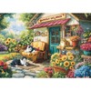 Hopgo Puzzles for Adults 1000 Pieces, Lovely Cat House Jigsaw