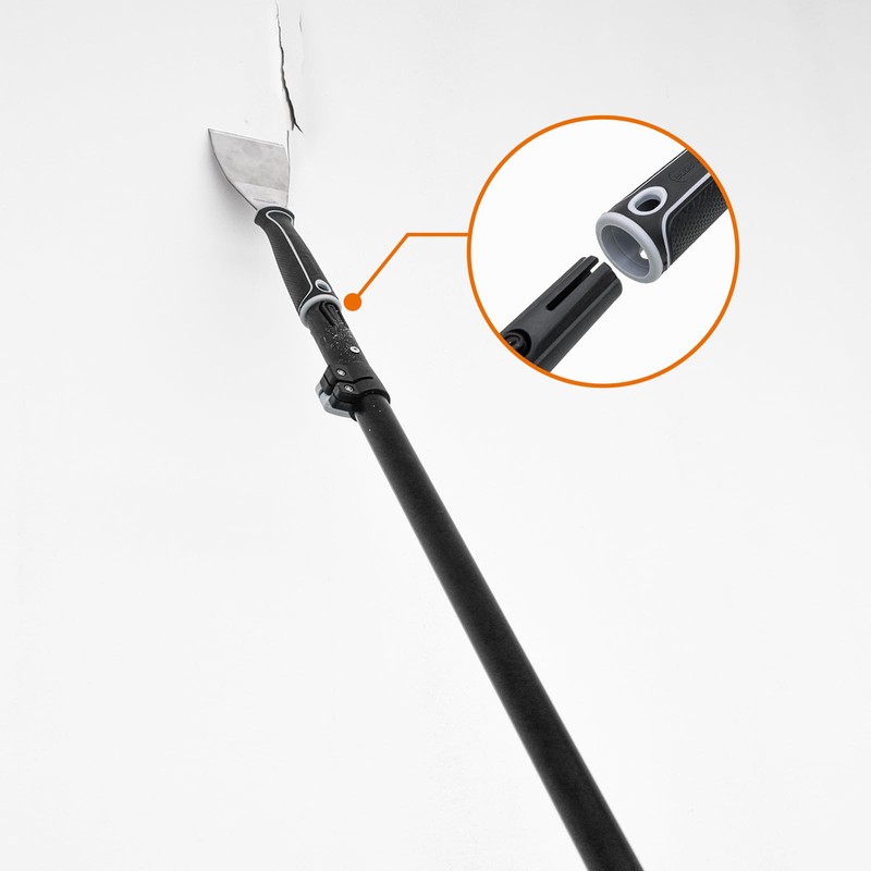 ROLLINGDOG 3 inch Bent Pole Scraper Painter's Spatula, Stiff Scraper