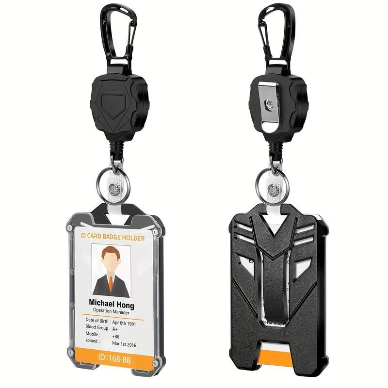 ID Badge Holder with Lanyard, 1 Count ID Card Holder,