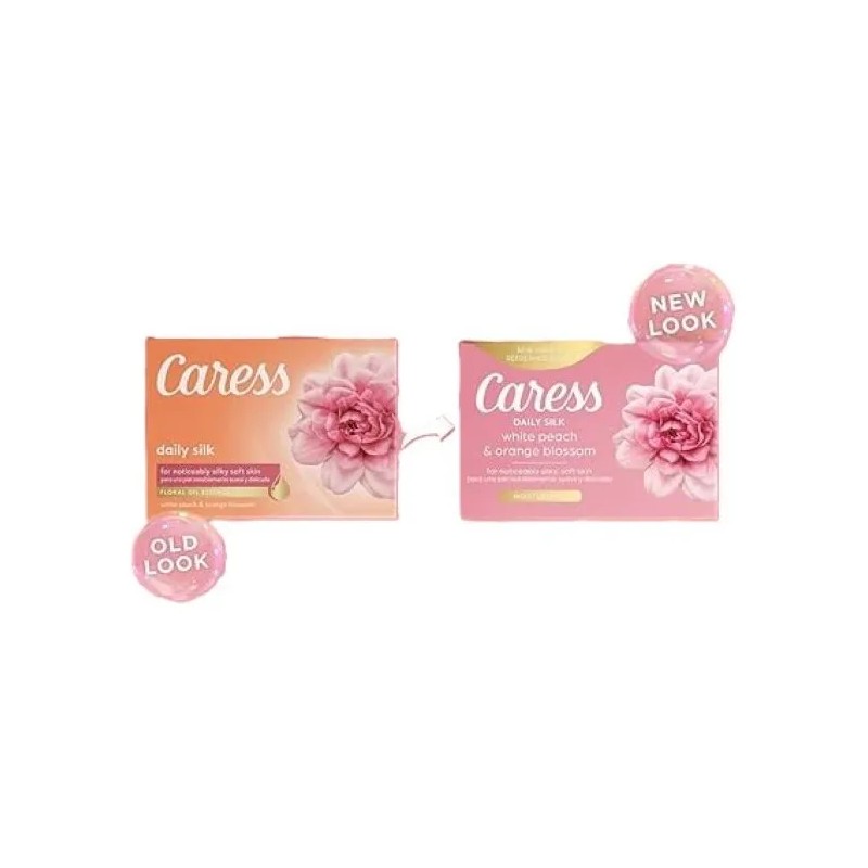 Jabón Corporal En Barra Con Durazno Y Naranjo, Caress 16pz