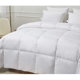 Kathy Ireland Ultra Soft Nano Touch All Season White Down Fiber Comforters, King