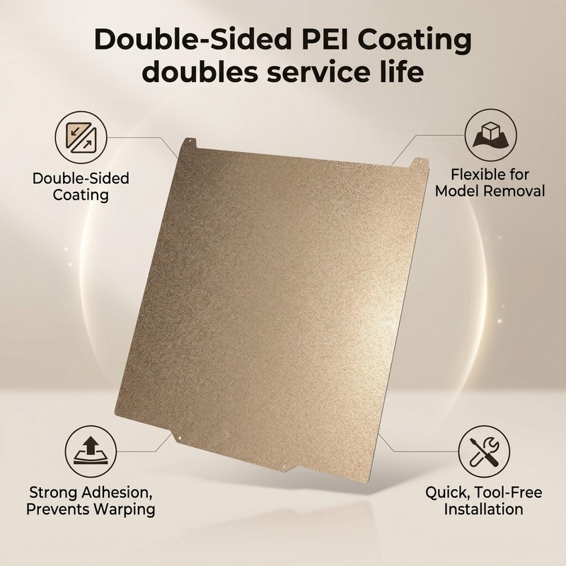 Garosa Double Sided PEI 3D Printer Build Plate for Ender
