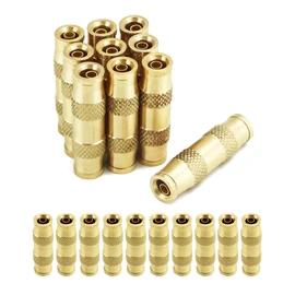 QWORK 1/4" Push to Connect Fittings - Air Hose & Compressor Quick Connect - Pneumatic Set of 20