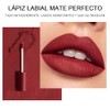 6PCS Lápiz labial mate, lápiz labial antiadherente, lápiz labial hidratante