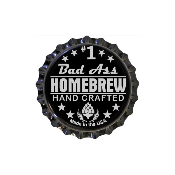 Spiffy Custom Gifts Bad Ass Homebrew Beer Bottle Caps Ready