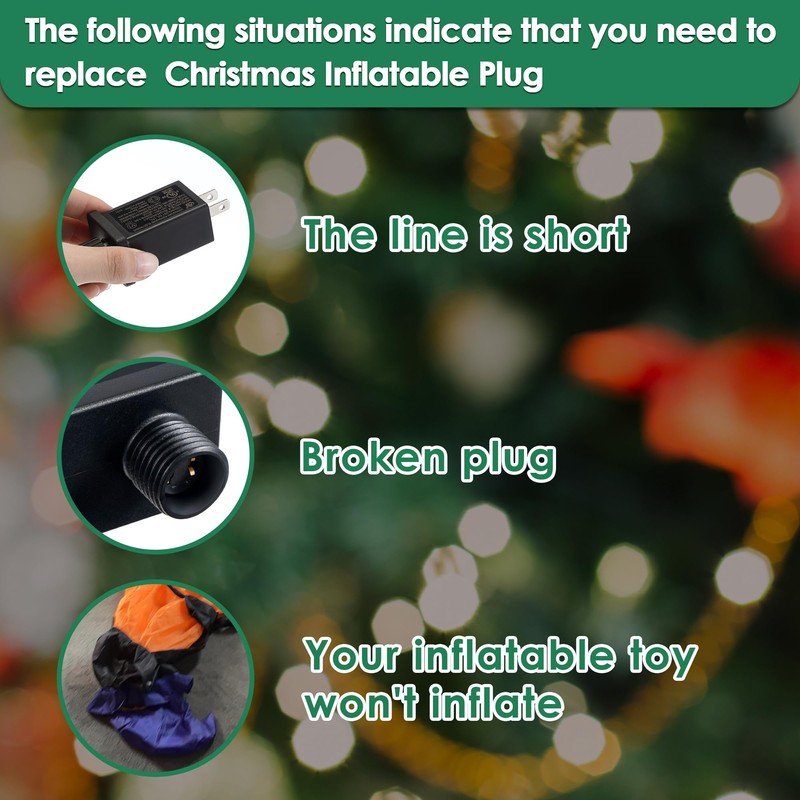 Feekoon 29V 18W Class 2 LED Christmas Tree Replacement Plug,