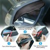 2pcs Carbon Fiber Style Car Rear View Side Mirror Rain