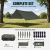 Waterproof Camping Tarp Shelter Awning Hammock Tarp 10x10Ft
