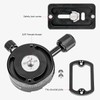 Koolehaoda Panorama Tripod Head 360 Degree Rotation Panoramic Head Aluminium