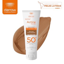 DARROW Protector Solar Dermatológico Facial, Actine Colors Tono Medio Oscuro FPS50+, 40g