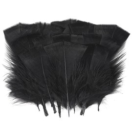 Soarer Black Turkey Feathers - 300pcs 3-5inch Feathers for DIY Crafts,Wedding Home Party Decorations,Dream Catcher Supplies(Black)