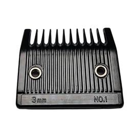 BarberBro Classic No.1 Clipper Guard, 3mm, Black with Metal Clamps, Compatible with Wahl Clippers