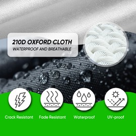 NOVSIGHT Cab Cover for Jeep Wrangler 2 Doors - 2007-2025 CJ, TJ, JK, JL, All Weather Half Car Covers for Wrangler 2 Door with 3 Straps Anti-UV Windproof Rain-Proof Auto Cover with Storage Bag