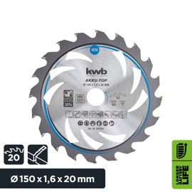 kwb Circular Saw Blades for Hand Circular Saws in Various Dimensions for Professional and Private Use, 583554