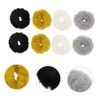 WOONEKY 8pcs Fluffy Hair Ties for Girls Elastic Ponytail Holders
