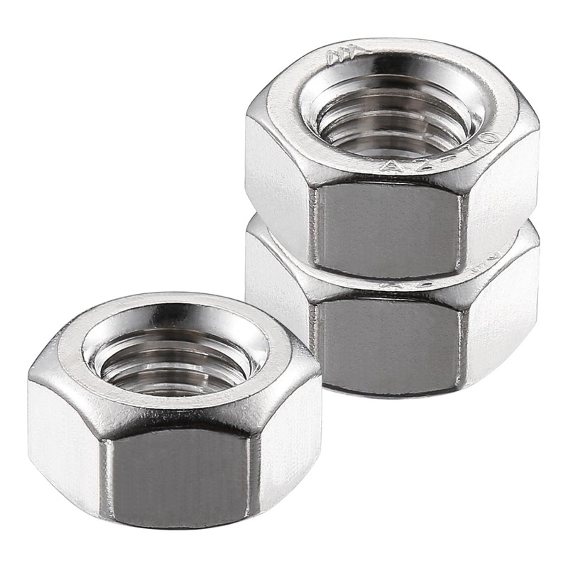 Wensilon 3/8-16 304 Stainless Steel Hex-Nuts (50pcs)