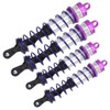 4pcs 1/8 RC Car Metal Oil Pressure Adjustable Front Shock