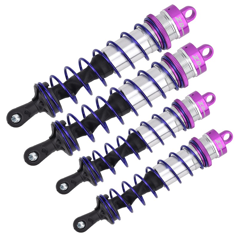 4pcs 1/8 RC Car Metal Oil Pressure Adjustable Front Shock
