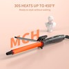 K&K 0.75" Tourmaline Ceramic Curling Iron, Professional Hair Curler Clip