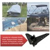 NyVoozy for NK-180s Marine Steering Triangle, Black Powder Coated Aluminum,