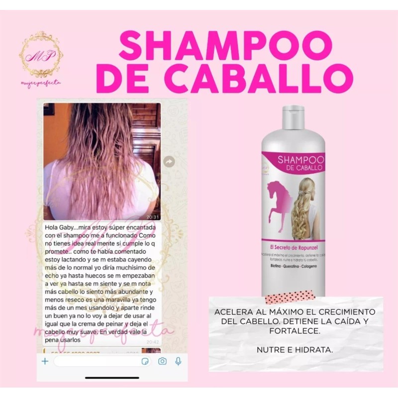 Mujer Perfecta Shampoo Crece Abundante