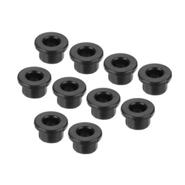 MECCANIXITY 10Pcs T Shape Rubber Grommet Mount Dia 16.5mm ID 10mm H 13mm Black Seal Protection Cable Grommets Flexible for Cable Pipe